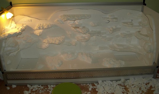 R&uuml;ckwandbau Geklebt