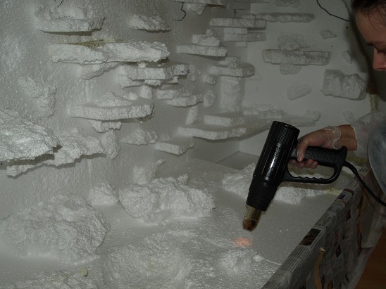 R&uuml;ckwand Hei&szlig;luftf&ouml;hn